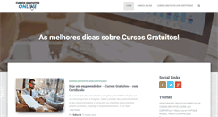 Desktop Screenshot of cursosgratuitosonline.com.br