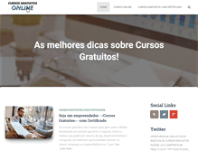 Tablet Screenshot of cursosgratuitosonline.com.br